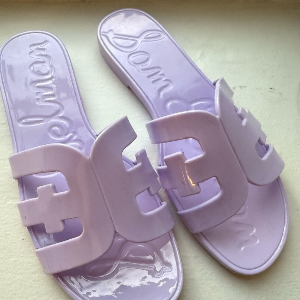 Sam Edelman Lavender Slide Jelly Sandals
